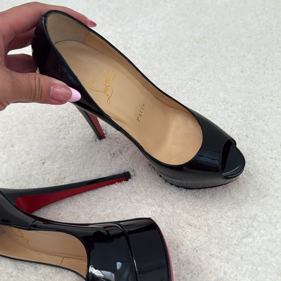 AUTHENTIC NEW Christian Louboutin Lady Peep Black - Picture 9 of 9